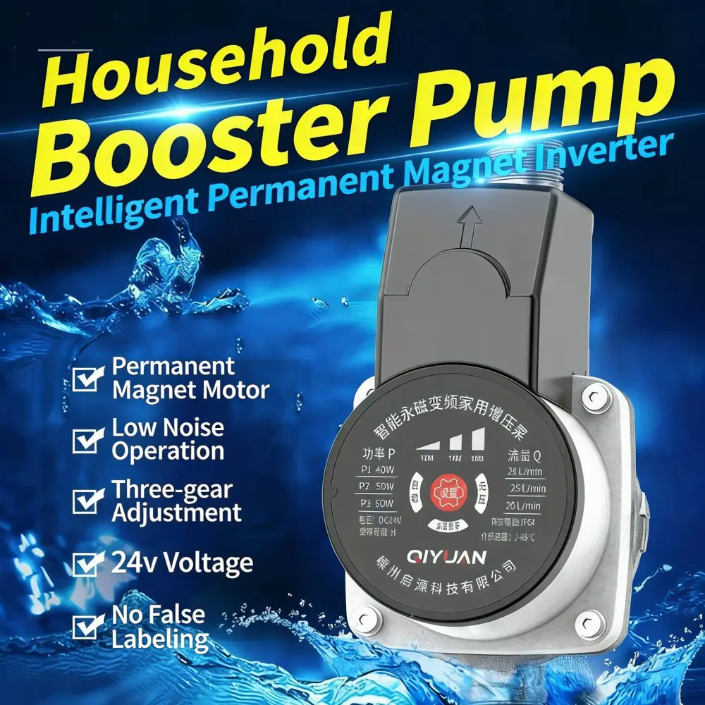 Máy bơm tăng áp im lặng biến tần nam châm vĩnh cửu thông minh